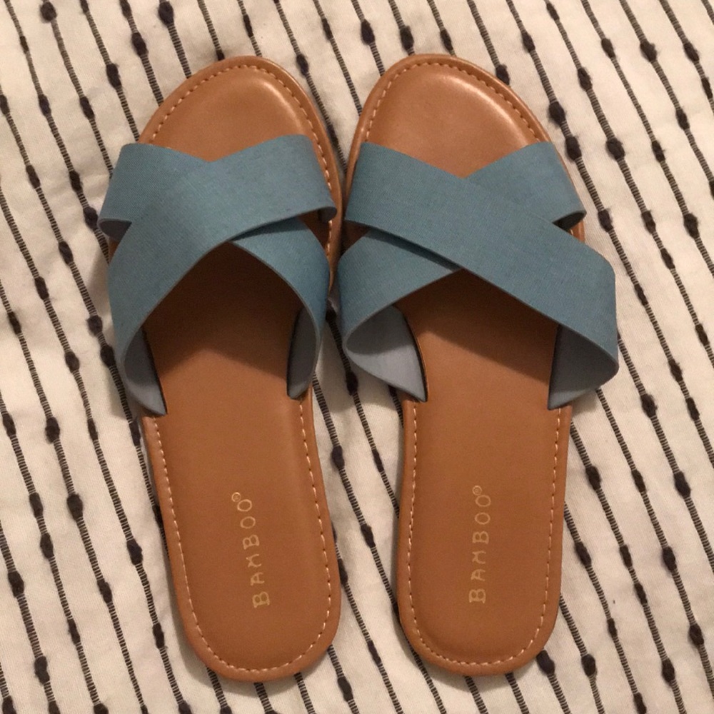 Light blue sandals